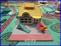 Polly Pocket Lot With Map Vintage Bluebird Pollyville 8 Buildings