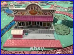 Polly Pocket Lot With Map Vintage Bluebird Pollyville 8 Buildings