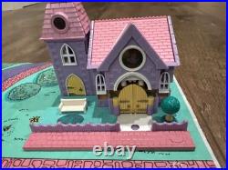 Polly Pocket Lot With Map Vintage Bluebird Pollyville 8 Buildings