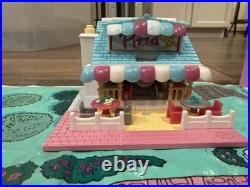Polly Pocket Lot With Map Vintage Bluebird Pollyville 8 Buildings