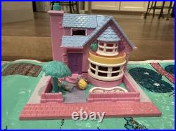 Polly Pocket Lot With Map Vintage Bluebird Pollyville 8 Buildings