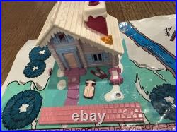 Polly Pocket Lot With Map Vintage Bluebird Pollyville 8 Buildings