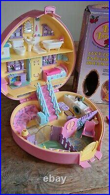Polly Pocket Lucy Locket Fabulous Dream House Playset Box Accessories Vintage