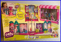 Polly Pocket Mega Mall Vintage #M8331 Factory Sealed 2008 60+ Pieces