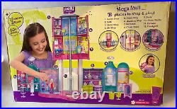Polly Pocket Mega Mall Vintage #M8331 Factory Sealed 2008 60+ Pieces