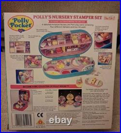 Polly Pocket NURSERY STAMPER Playset Babysitting Baby 1992 Vintage Bluebird NEW