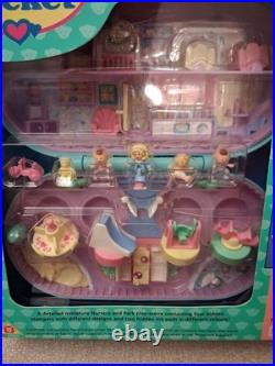 Polly Pocket NURSERY STAMPER Playset Babysitting Baby 1992 Vintage Bluebird NEW