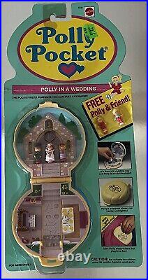 Polly Pocket Nancy's Wedding Bridesmaid Polly Playset 1989 Vintage Bluebird MOC