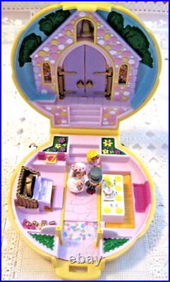Polly Pocket Nancy's Wedding Bridesmaid Ring CompactPlayset 100% COMPLETE