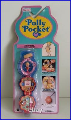 Polly Pocket POLLY IN HER MUSIC RIOM Locket 1991 Vintage Bluebird Toys MOC NIP