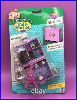 Polly Pocket POLLY IN PARIS Vacation Fun Playset MOC NEW 1996 Vintage Bluebird