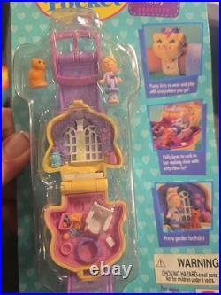 Polly Pocket POLLY LOVES KITTY Bracelet Playset 1995 Vintage Bluebird MOC NEW