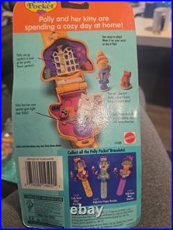 Polly Pocket POLLY LOVES KITTY Bracelet Playset 1995 Vintage Bluebird MOC NEW
