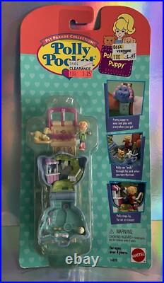 Polly Pocket POLLY LOVES PUPPY Bracelet Playset 1995 Vintage Bluebird MOC NEW