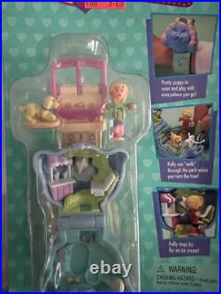 Polly Pocket POLLY LOVES PUPPY Bracelet Playset 1995 Vintage Bluebird MOC NEW
