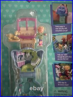 Polly Pocket POLLY LOVES PUPPY Bracelet Playset 1995 Vintage Bluebird MOC NEW
