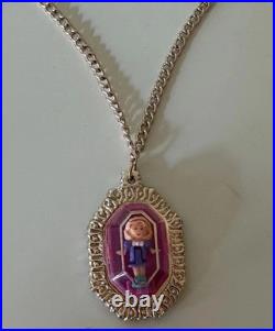 Polly Pocket PRETTY POLLY LOCKET Necklace 1994 Vintage Bluebird COMPLETE EUC