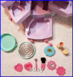 Polly Pocket PULL OUT PLAYHOUSE MAKE UP set COMPLETE RARE! 1991