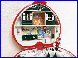 Polly Pocket Polly's Musical Christmas Wonderland vintage Holiday Compact works