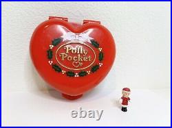 Polly Pocket Polly's Musical Christmas Wonderland vintage Holiday Compact works
