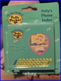 Polly Pocket Polly's PHONE INDEX 1992 Vintage Bluebird SEALED Super RARE NEW