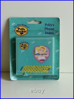 Polly Pocket Polly's PHONE INDEX 1992 Vintage Bluebird SEALED Super RARE NEW