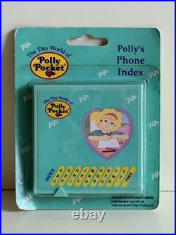Polly Pocket Polly's PHONE INDEX 1992 Vintage Bluebird SEALED Super RARE NEW