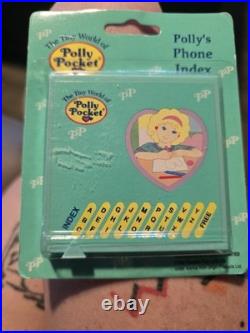 Polly Pocket Polly's PHONE INDEX 1992 Vintage Bluebird SEALED Super RARE NEW
