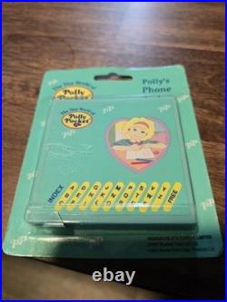 Polly Pocket Polly's PHONE INDEX 1992 Vintage Bluebird SEALED Super RARE NEW