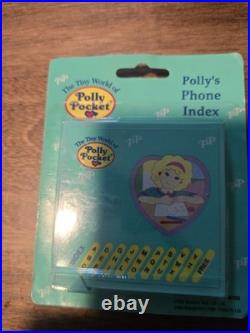 Polly Pocket Polly's PHONE INDEX 1992 Vintage Bluebird SEALED Super RARE NEW