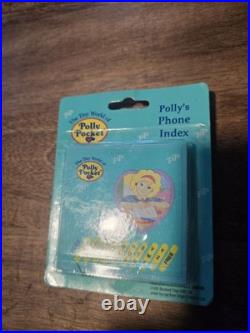 Polly Pocket Polly's PHONE INDEX 1992 Vintage Bluebird SEALED Super RARE NEW