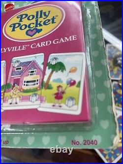 Polly Pocket Pollyville Card Game Vtg 1994 Mattel Sealed -New On Card