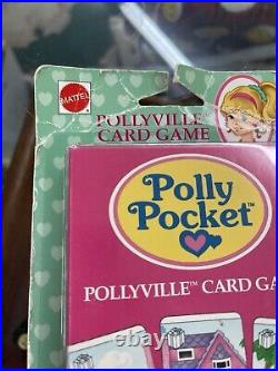 Polly Pocket Pollyville Card Game Vtg 1994 Mattel Sealed -New On Card