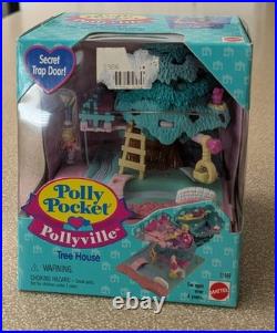 Polly Pocket Pollyville Tree House 1994 Vintage Bluebird New In Box