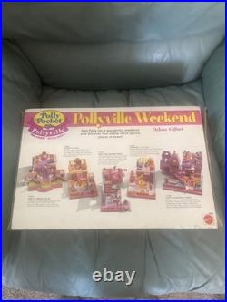 Polly Pocket Pollyville Weekend Deluxe Gift Set Mattel 14359 New Vintage Rare