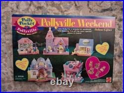 Polly Pocket Pollyville Weekend Deluxe Gift Set Mattel 14359 New Vintage Rare