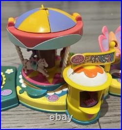 Polly Pocket Pollyworld Amusement Park & Figures & Car Working Vintage 2002 Polly Pocket Pollyworld Amusement Park & Figures & Car Working Vintage 2002