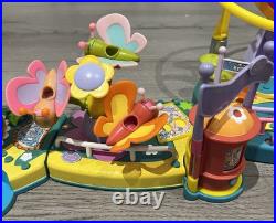 Polly Pocket Pollyworld Amusement Park & Figures & Car Working Vintage 2002 Polly Pocket Pollyworld Amusement Park & Figures & Car Working Vintage 2002