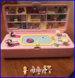 Polly Pocket Pool Party Playset- Missing 1 Waiter (vintage Bluebird 1989)
