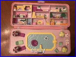 Polly Pocket Pool Party Playset- Missing 1 Waiter (vintage Bluebird 1989)