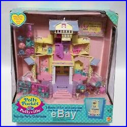 Polly Pocket Pop-Up Party Clubhouse Playset NIP 1996 14537 Mattel Bluebird