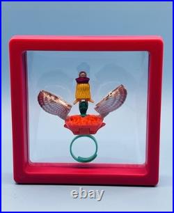 Polly Pocket Pretty PEARL MERMAID Ring COMPLETE 1994 Vintage Bluebird