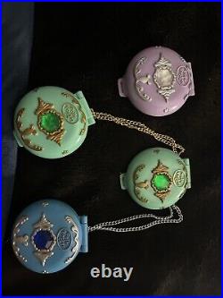 Polly Pocket Princess Jeweled Chain Compacts 1992 Vintage Bluebird