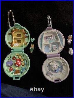 Polly Pocket Princess Jeweled Chain Compacts 1992 Vintage Bluebird