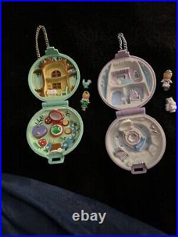 Polly Pocket Princess Jeweled Chain Compacts 1992 Vintage Bluebird