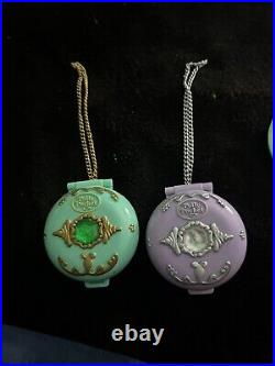 Polly Pocket Princess Jeweled Chain Compacts 1992 Vintage Bluebird