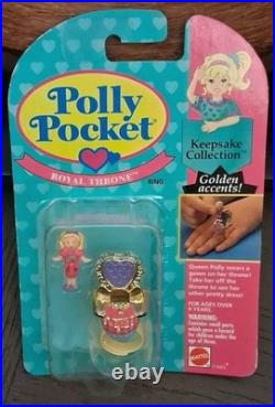 Polly Pocket ROYAL THRONE Ring 1994 Vintage Bluebird Toys NEW