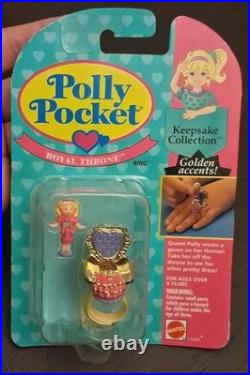 Polly Pocket ROYAL THRONE Ring 1994 Vintage Bluebird Toys NEW