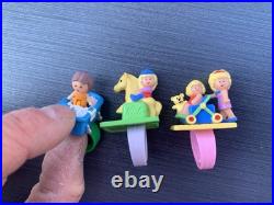 Polly Pocket Ring Case Set Vintage Bluebird 10 Rings
