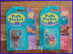 Polly Pocket Rings Keepsake Jewel Collection NOC NRFP Vintage 1990s Lot Of 6
